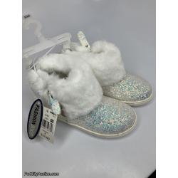 Silver Glitter Fashion Boot Toddler Size 8