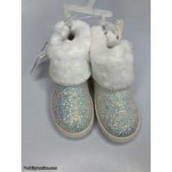 Silver Glitter Fashion Boot Toddler Size 8
