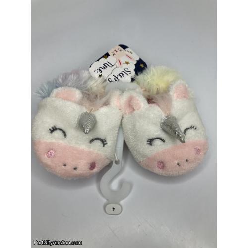 Unicorn Slippers Prewalk Size 4