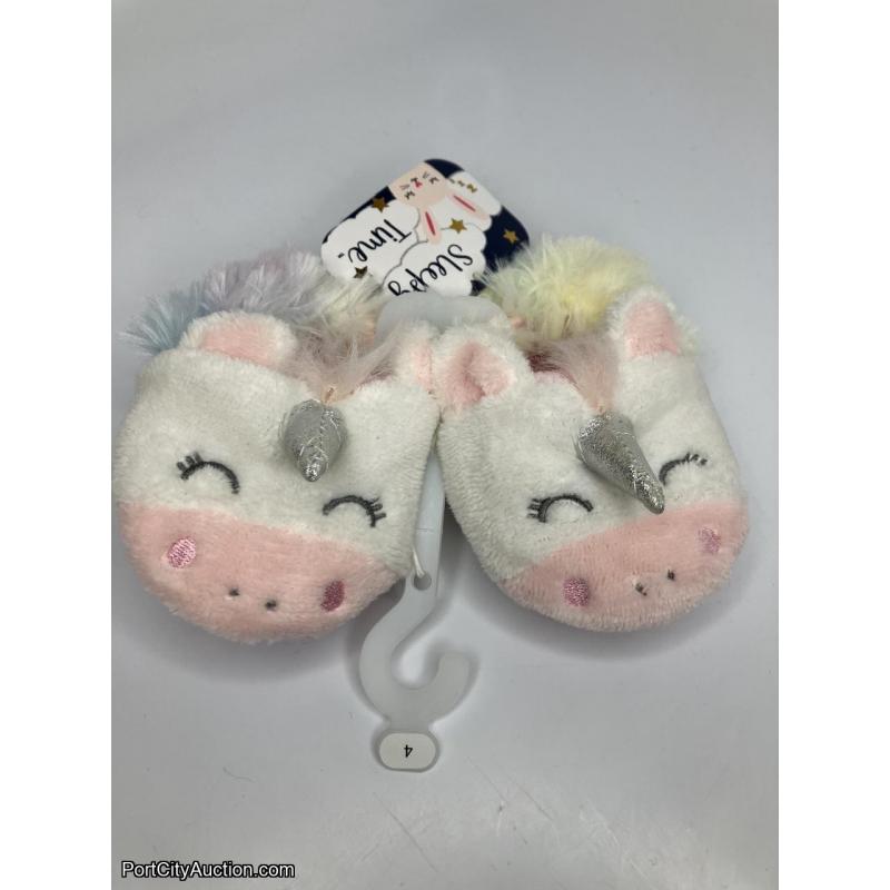 Unicorn Slippers Prewalk Size 4