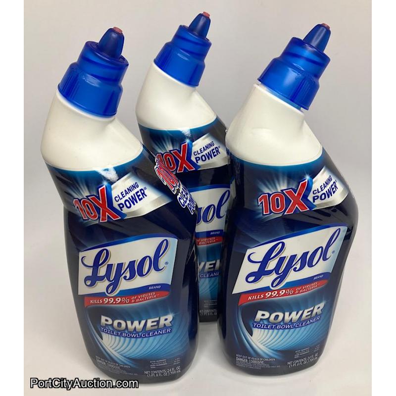 Lot of 3 Lysol Toilet Bowl Cleaner