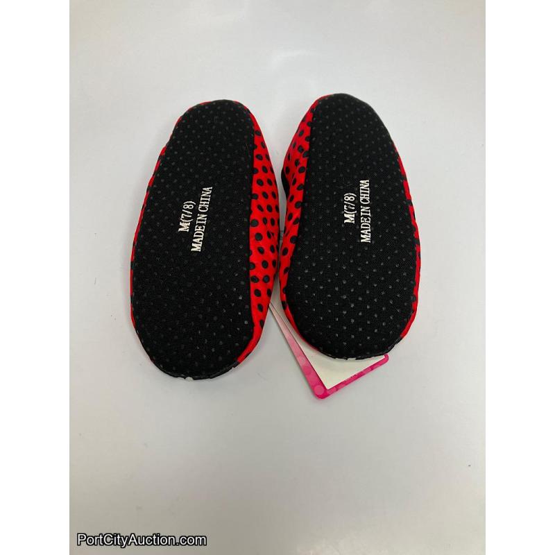 Toddler Minnie Mouse Slippers 7/8 M