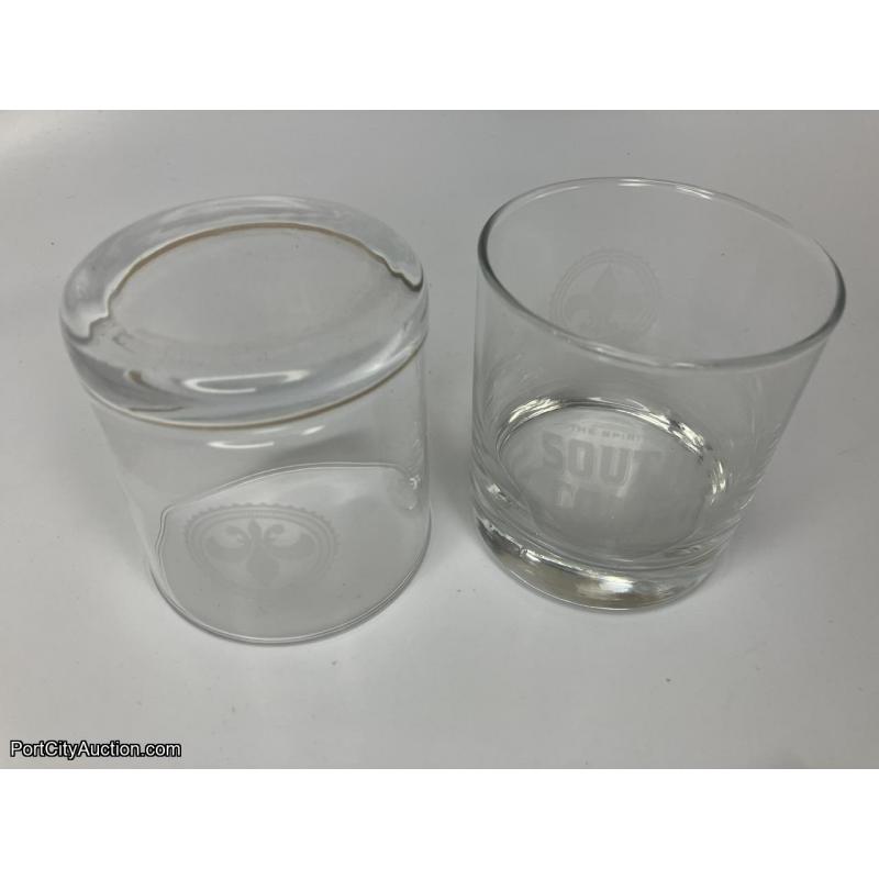 Lot of 2 Southern Comfort Whiskey Glasses