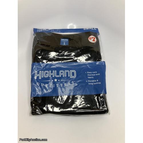 Black Thermal Top - Size Small
