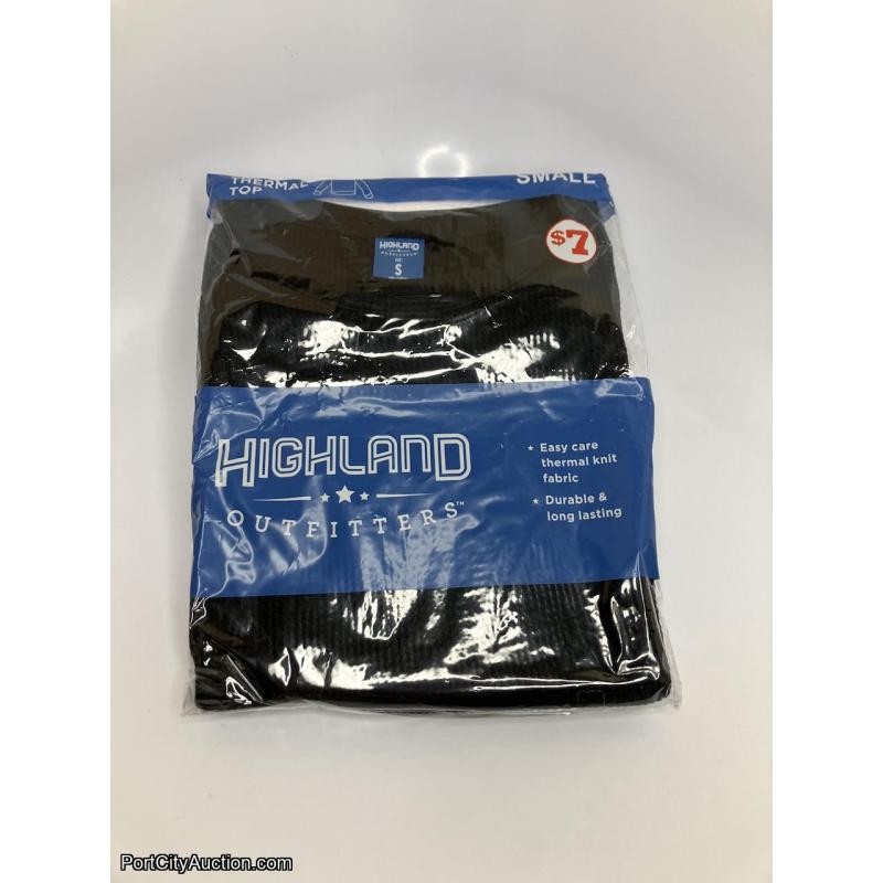 Black Thermal Top - Size Small