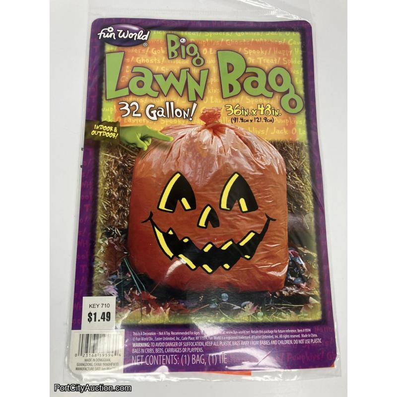 Lot of 3 Giant Halloween Leaf Bags