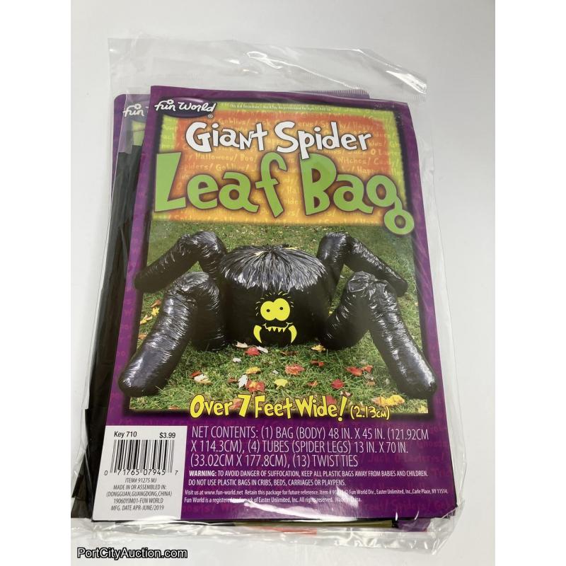 Lot of 3 Giant Halloween Leaf Bags