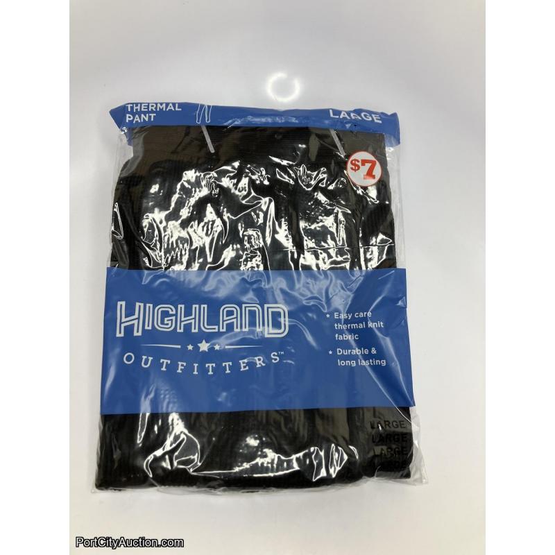 Black Thermal Pant - Size Large