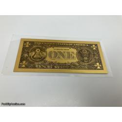 Golden Foil $1 Bill Collectible Replica Bank Note