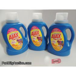 LOT OF 3 Ajax Classic Laundry Detergent 40 oz