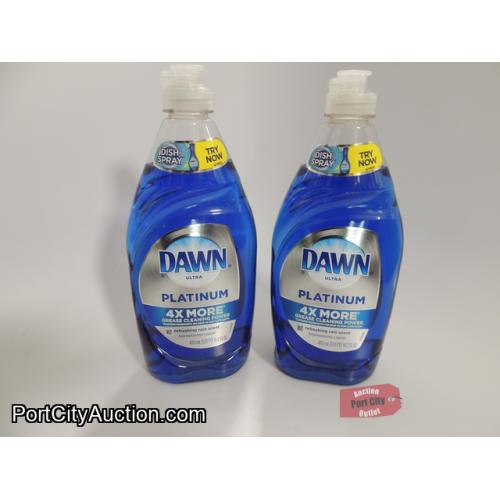 LOT OF 2 Dawn Ultra Platinum Dishwashing Liquid