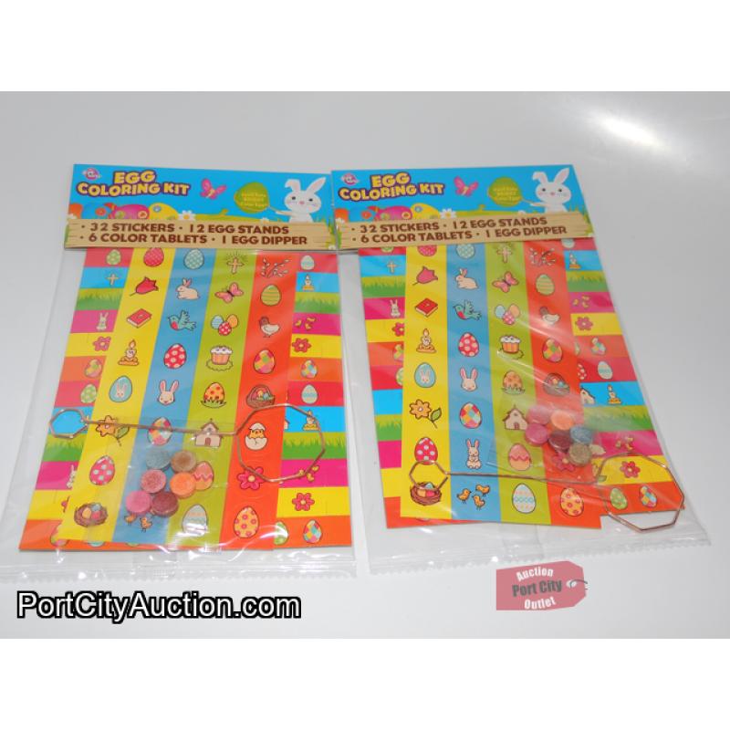 LOT OF 2 Egg Coloring Kits