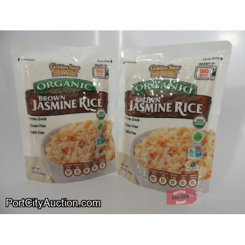 Lot of 2 Golden Star ORGANIC Brown Jasmin Rice