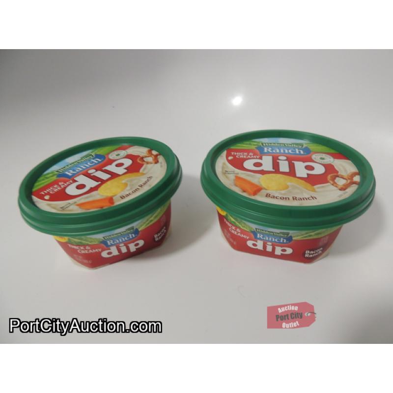 Lot of 2 Hidden Valley Ranch Thick & Creamy Dip - Bacon Ranch
