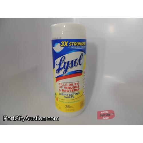Lysol Disinfecting Wipes - 35 Lemon & Lime Blossom Scent