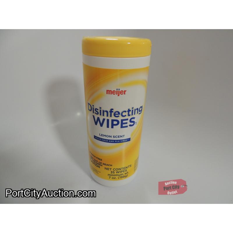 Meijer Bleach-Free Disinfecting Wipes - 35 Lemon Scent Wipes