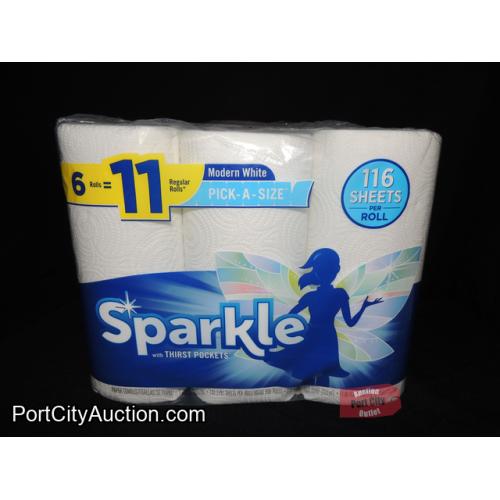 Sparkle Paper Towel - 6 Pick-A-Size Rolls