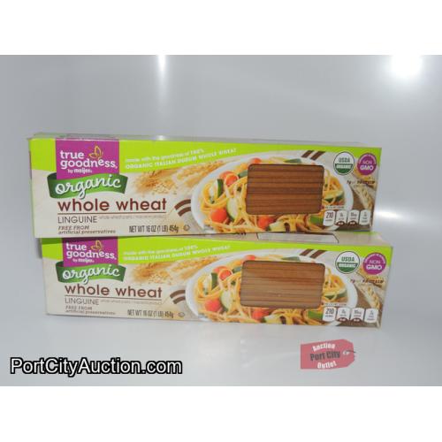 Lot of 2 True Goodness By Meijer Organic Whole Wheat Linguine